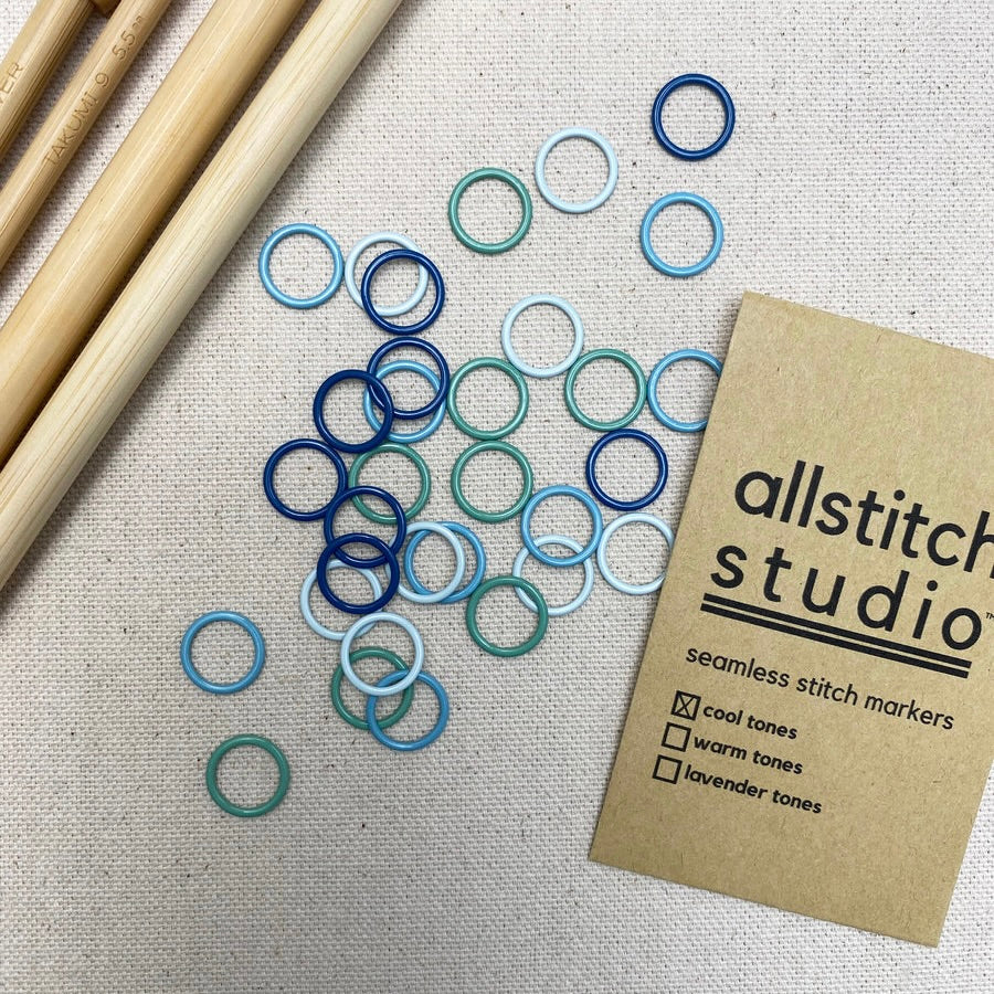 Cool Tones (Large) Stitch Markers