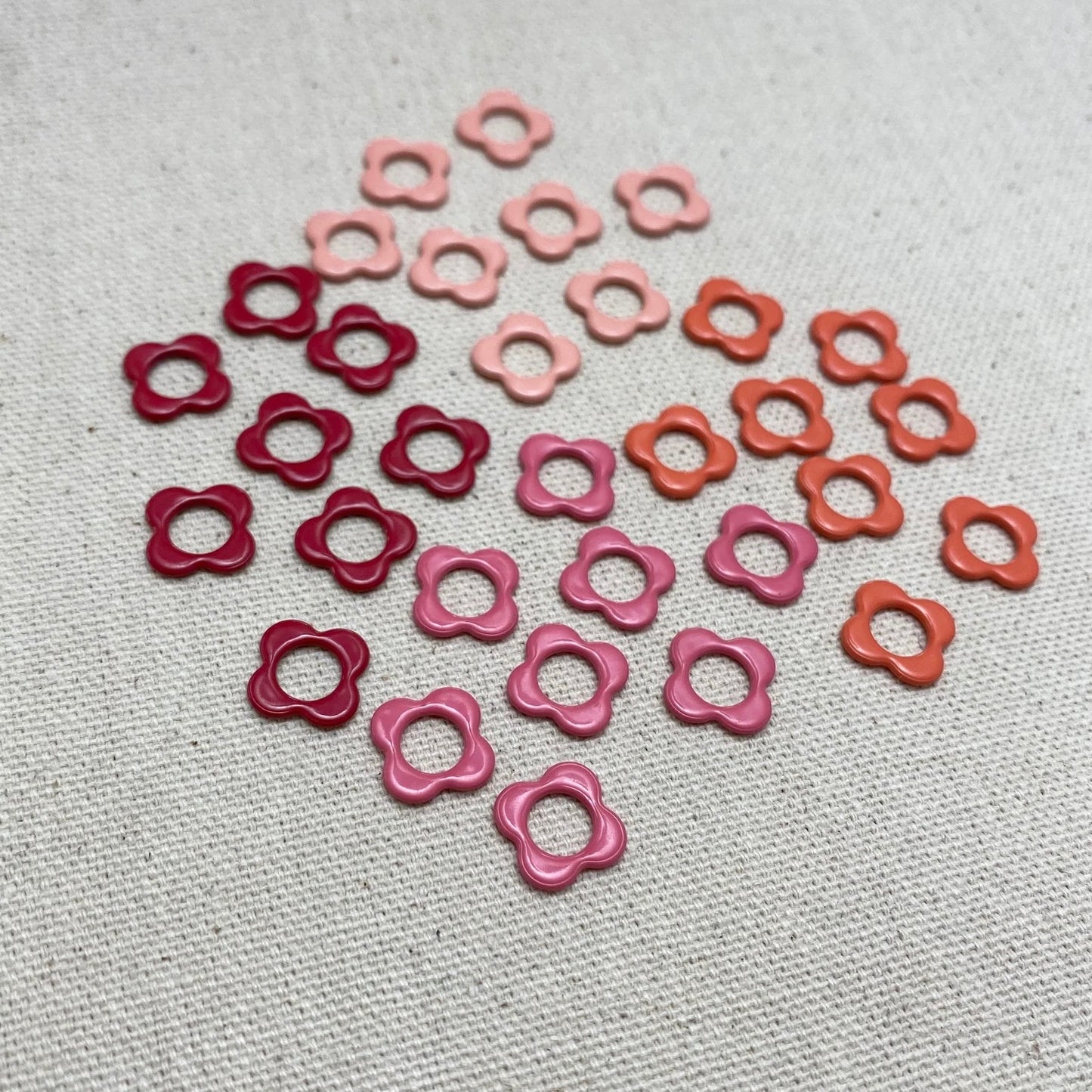 Flower Warm Tones (Small) Stitch Markers